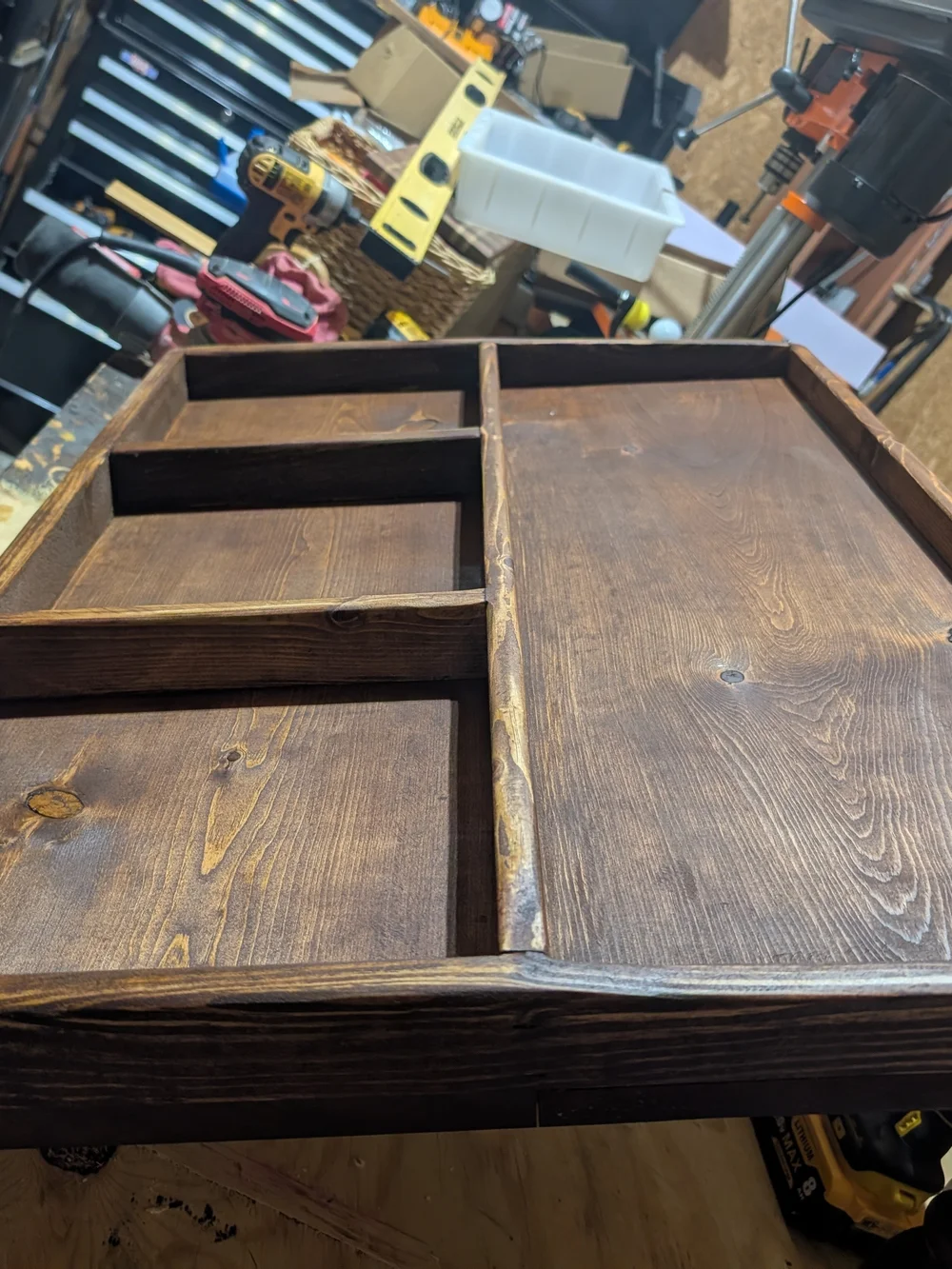 EHD TIMBER & POUR WOODWORKS display stand